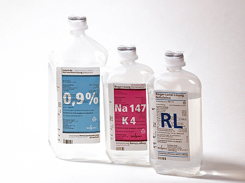 Isotonische Kochsalzlösung 0,9 %, Plastikflasche (10 x 500 ml)