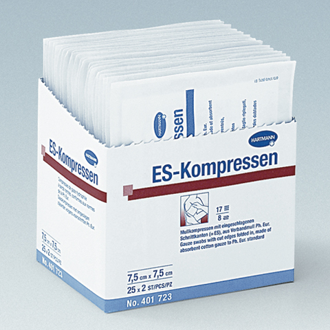 ES-Kompressen 8-fach steril, 5 x 5 cm (25 x 2 St.)