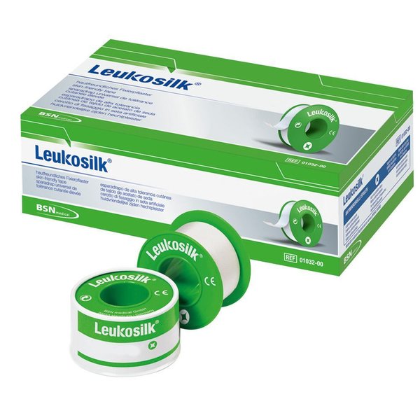 Leukosilk®, ohne Schutzring, 1,25 cm x 5 m (24 St.)
