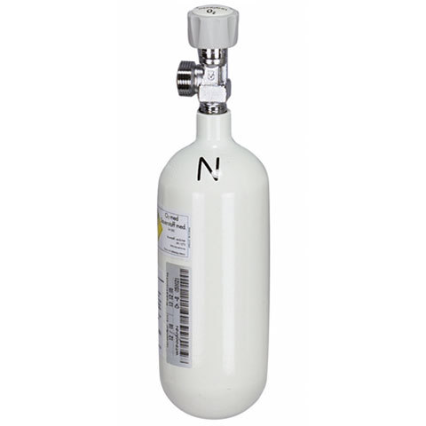 Sauerstoff-Flasche WEINMANN gefüllt, 0,8 Liter ohne Zubehör