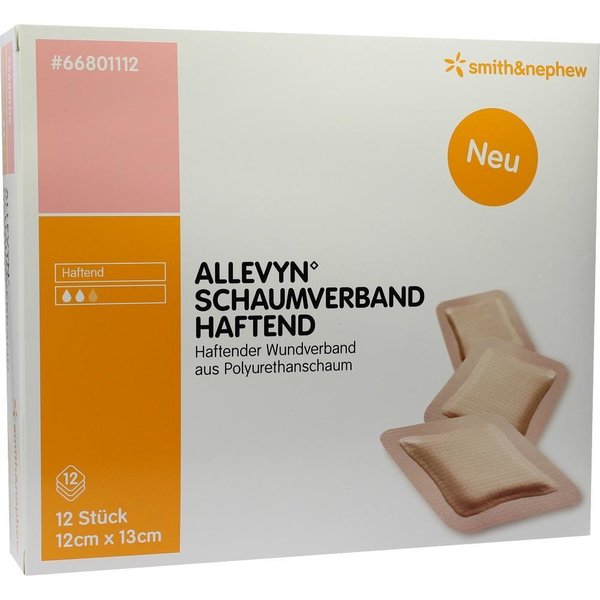 ALLEVYN™ Schaumverband haftend, 17 x 18 cm, Wundauflage 15 x 15 cm, 12 Stück