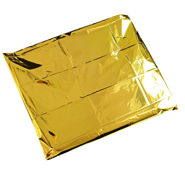 Rettungsdecke 210 x 160 cm, gold/silber, 200 Stück