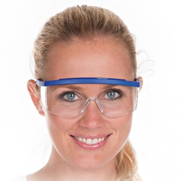 Allzweckschutzbrille "Fit Plus", blau, verstellbar, 10 x 1 Stück