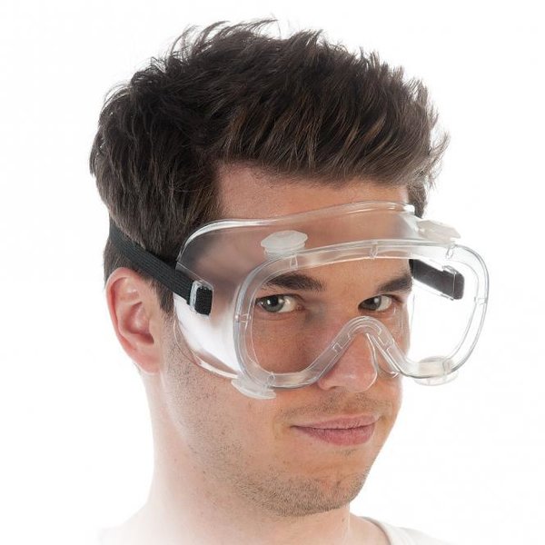 Vollsichtschutzbrille, transparent, Einheitsgröße, 10 x 1 Stück
