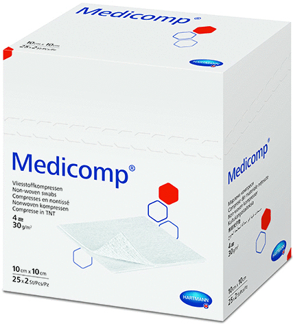 Medicomp®, 5 x 5 cm, unsteril, 100 St.