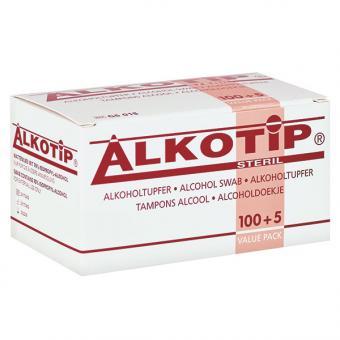 Alkotip Alkoholtupfer > steril, 30 x 65 mm, 100+5 Stück