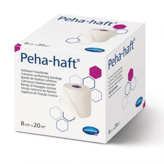 Peha-haft latexfrei Hartmann, lose im Karton, Maße 8 cm x 20 m, 8 Stück