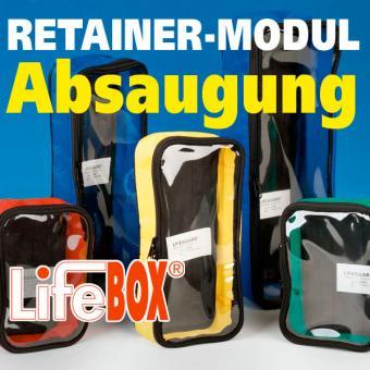 LifeBOX Retainer Modul > Absaugung, Retainer-Modul M, Absaugung, blau, 1 Stück