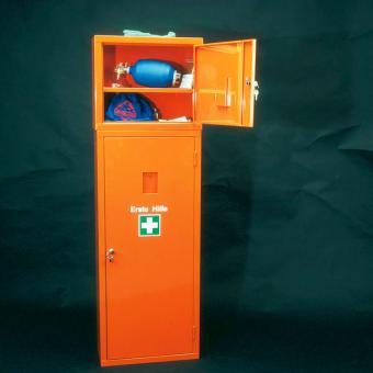Sanitätsschrank > Kombination Typ 1, orange, Maße 154 x 49 x 20 cm, 1 Stück
