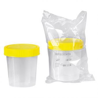 Urinbecher mit Schraubdeckel > Steril 125 ml 	150 Stück
