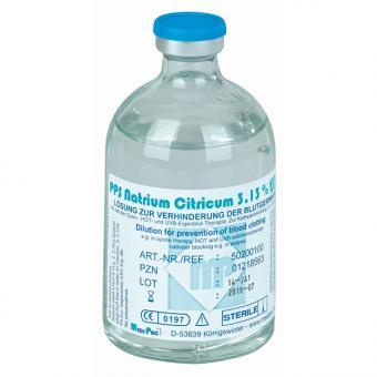 Natriumcitrat Lösung 3,13 %, 100 ml Durchstichflasche