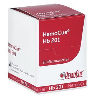 Hemocue Hemoglobin 201 Mikroküvetten , einzeln eingepackt, 4 x 25 Teste