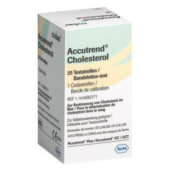 Accutrend Cholesterol Teststreifen, 25 Teste