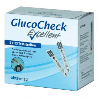 GlucoCheck Blutzuckerteststreifen XLTeststreifen, 50 Teste