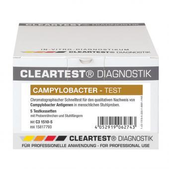 Cleartest Campylobacter, zum qualitativen Nachweis  5 Teste