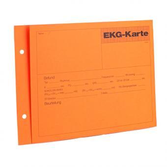 EKG Karteikarten orange, für 1 und 3 Ableitungen  100 Stück