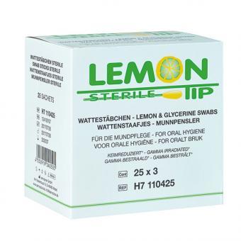Lemon Tip Clean Munderfrischungsstäbchen 150 mm lang, einzeln hygienisch verpackt 125 x 3 Stück