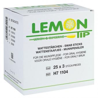 Lemon Tip Mund-Erfrischungsstäbchen 150 mm  25 Beutel a 3 Stück