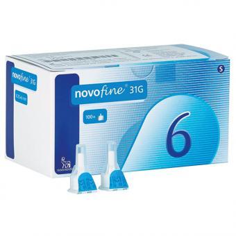 Novofine Penkanülen 6 mm  0,25 mm  31 G  100 Stück