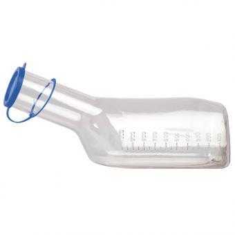 Servocare Urinflasche für Männer eckig > sterilisierbar, transparent, 1 Stück