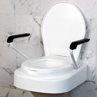 Servocare höhenverstellbarer Toilettensitz mit Lehnen