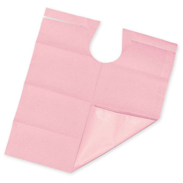 Patientenumhänge Tissue/PE, 53 x 60 cm, pink panther (80 Stck.), 1 Rolle