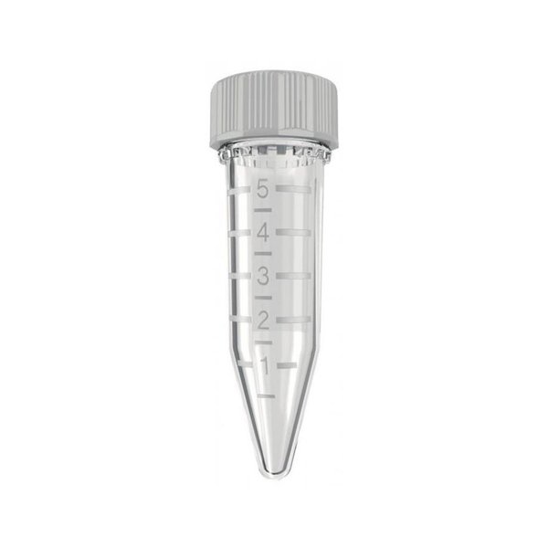 Tubes PCR clean 5,0 ml farblos, konisch mit Schraubdeckel (200 Stck.)